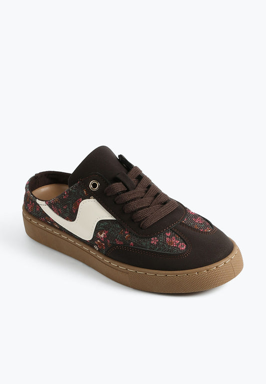 Maurices SuperCush Floral Lace Up Sneaker Mule