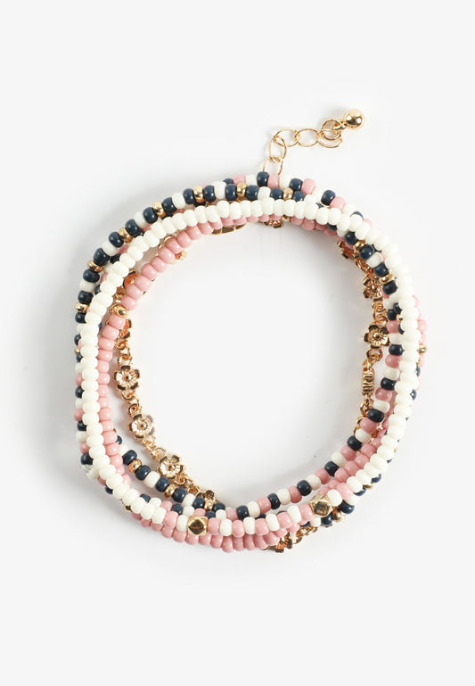 Maurices Mixed Bead And Floral Bracelet Set
