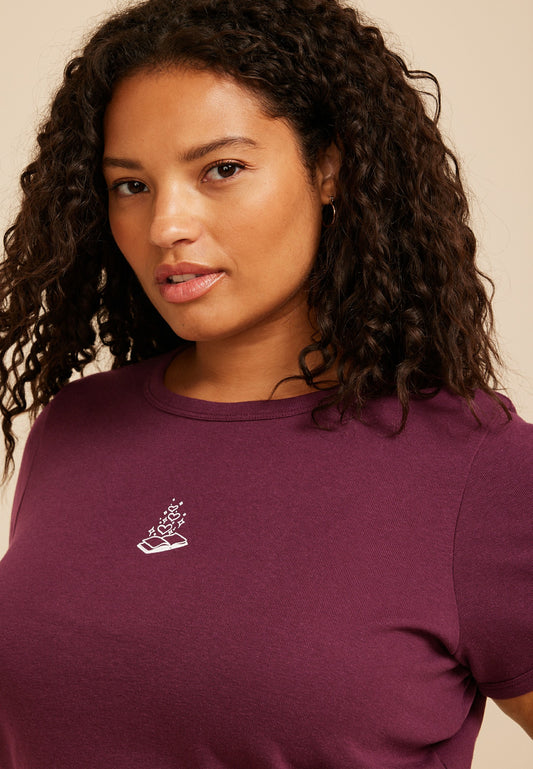 Maurices Plus Size Book Baby Graphic Tee