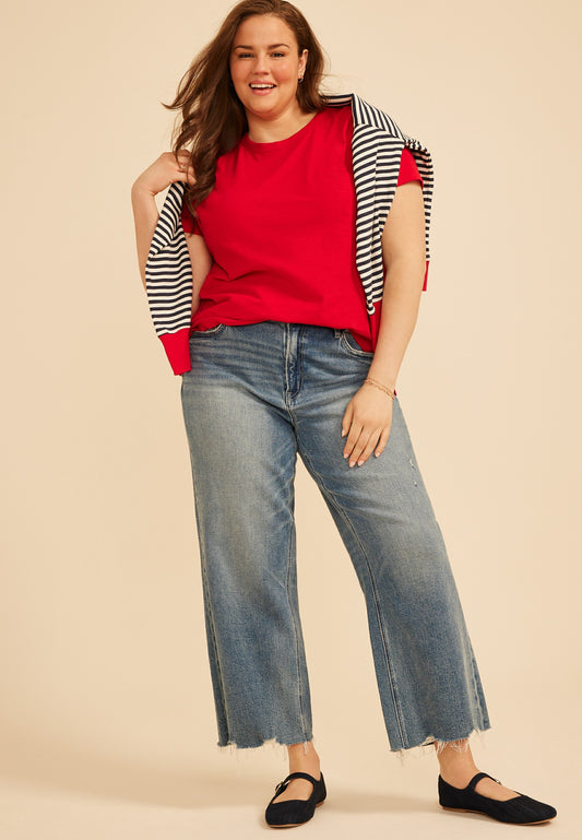 Maurices Plus Size 24/7 Dawson Crew Neck Tee
