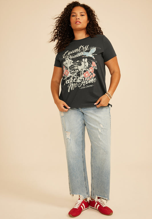 Maurices Plus Size Country Roads Take Me Home Classic Fit Graphic Tee