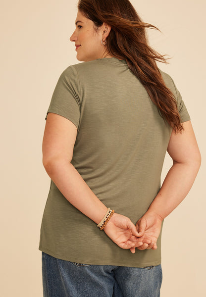 Maurices Plus Size 24/7 Kennedy Crew Neck Tee