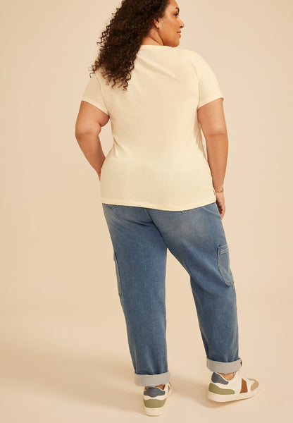 Maurices Plus Size Peanuts Snoopy League Classic Fit Graphic Tee
