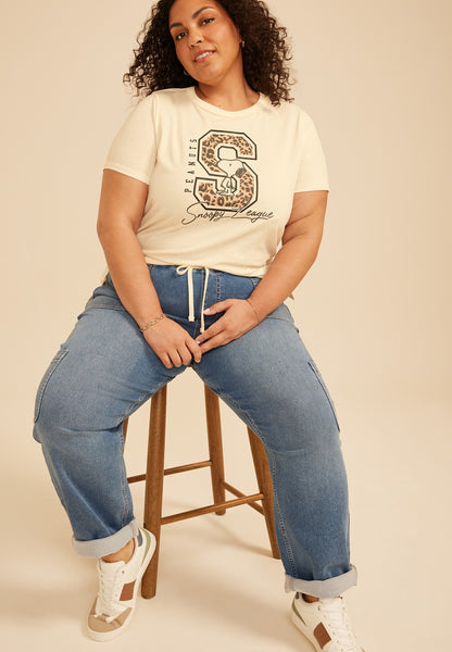 Maurices Plus Size Peanuts Snoopy League Classic Fit Graphic Tee