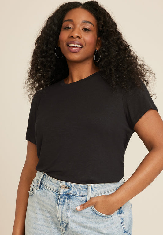 Maurices Plus Size 24/7 Kennedy Crew Neck Tee