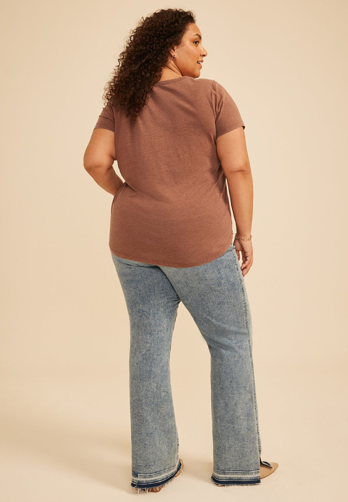 Maurices Plus Size Western Rhinestone Boot Classic Fit Graphic Tee