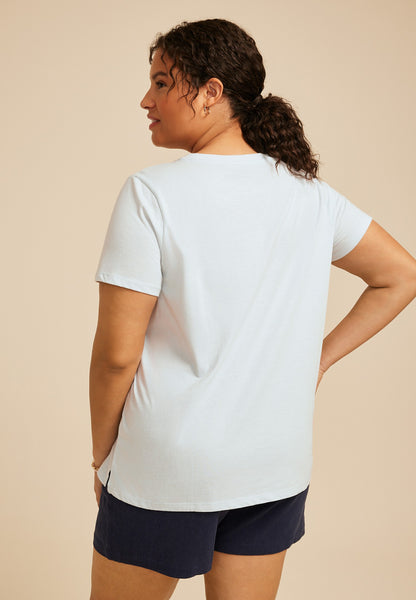 Maurices Plus Size Sun Lake Float Breeze Chill Classic Fit Graphic Tee
