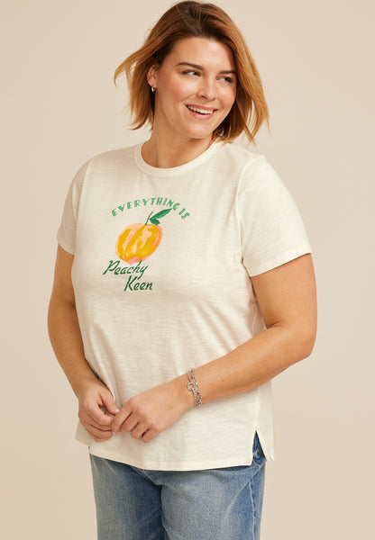 Maurices Plus Size Everything Is Peachy Keen
