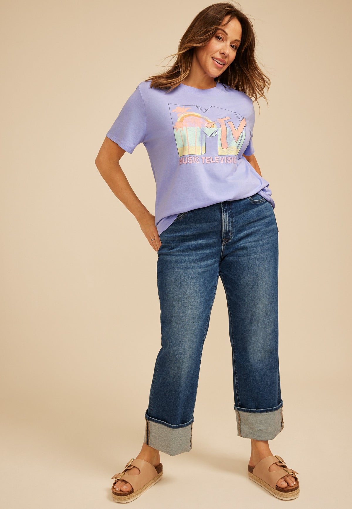 Maurices Plus Size MTV Oversized Fit Graphic Tee