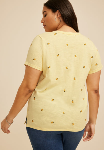 Maurices Plus Size 24/7 Dawson Lemons Crew Neck Tee