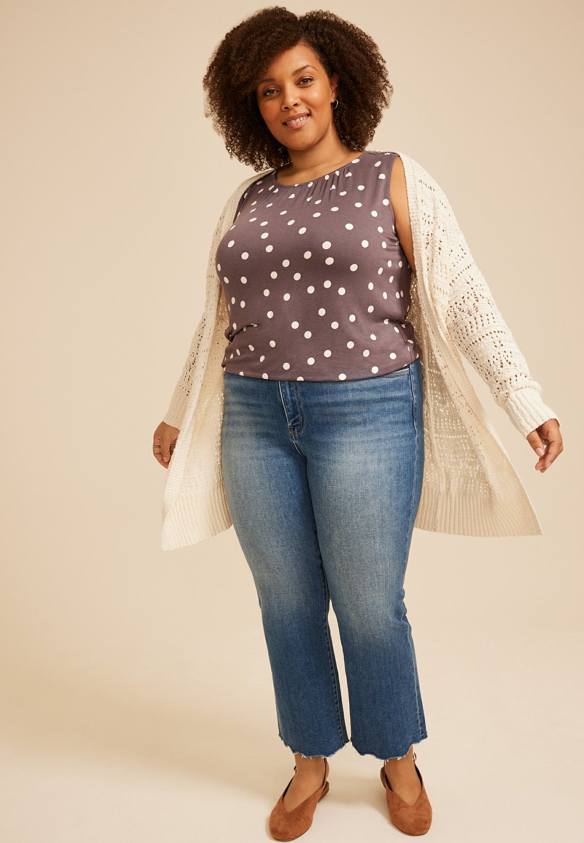 Maurices Plus Size Bubble Hem Tank Top