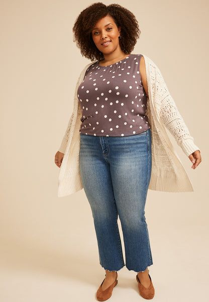 Maurices Plus Size Bubble Hem Tank Top