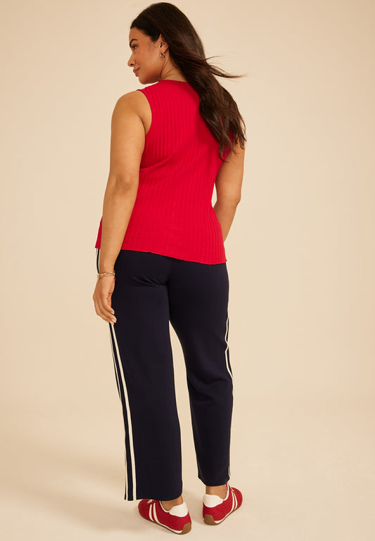 Maurices Plus Size Chunky Ribbed Button Front Tank Top
