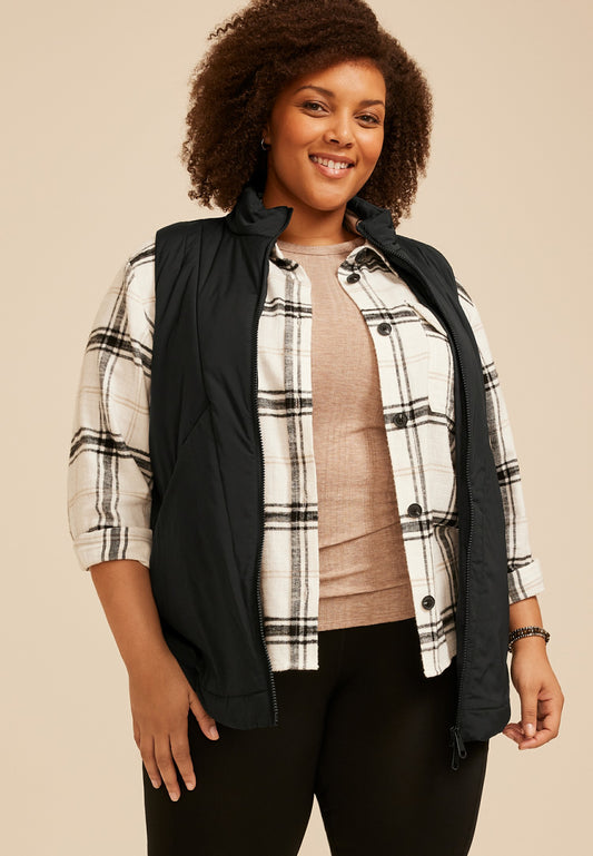 Maurices Plus Size Active Casual Tunic Vest
