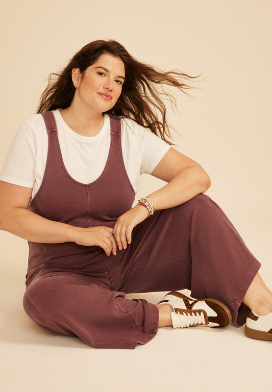 Maurices Plus Size Bare Washed Terry Jumpsuit