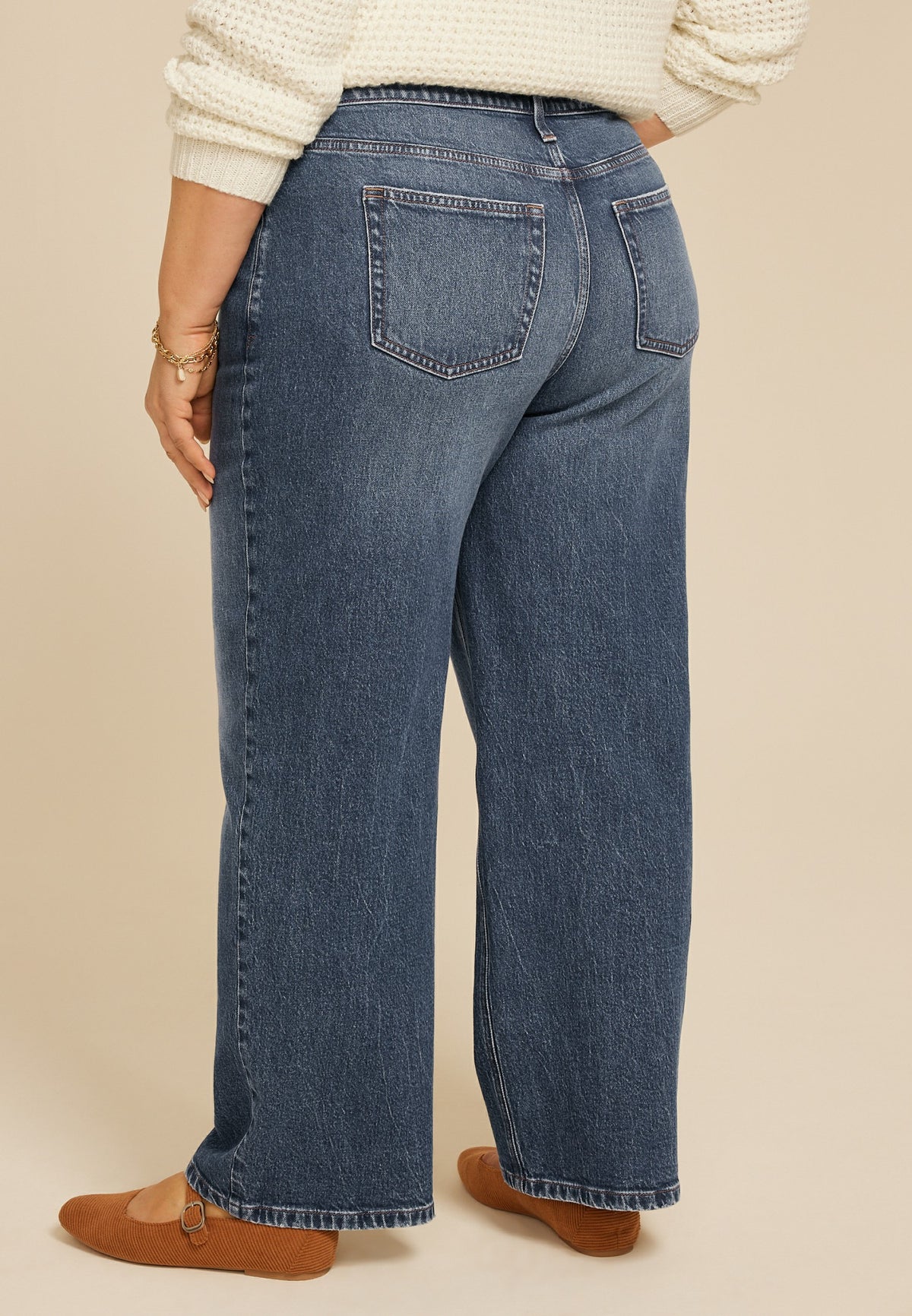 Maurices Plus Size edgely™ Dark High Rise Wide Leg Jean