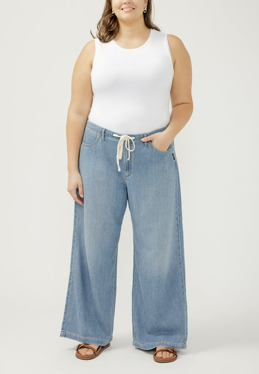 Maurices Plus Size Silver Jeans Co.® Mid Rise Soft Wide Leg Beach Pant