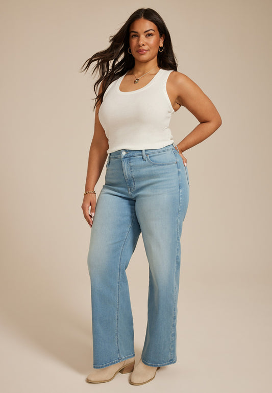 Maurices Plus Size m jeans by maurices™ Ultra High Rise Wide Leg Jean