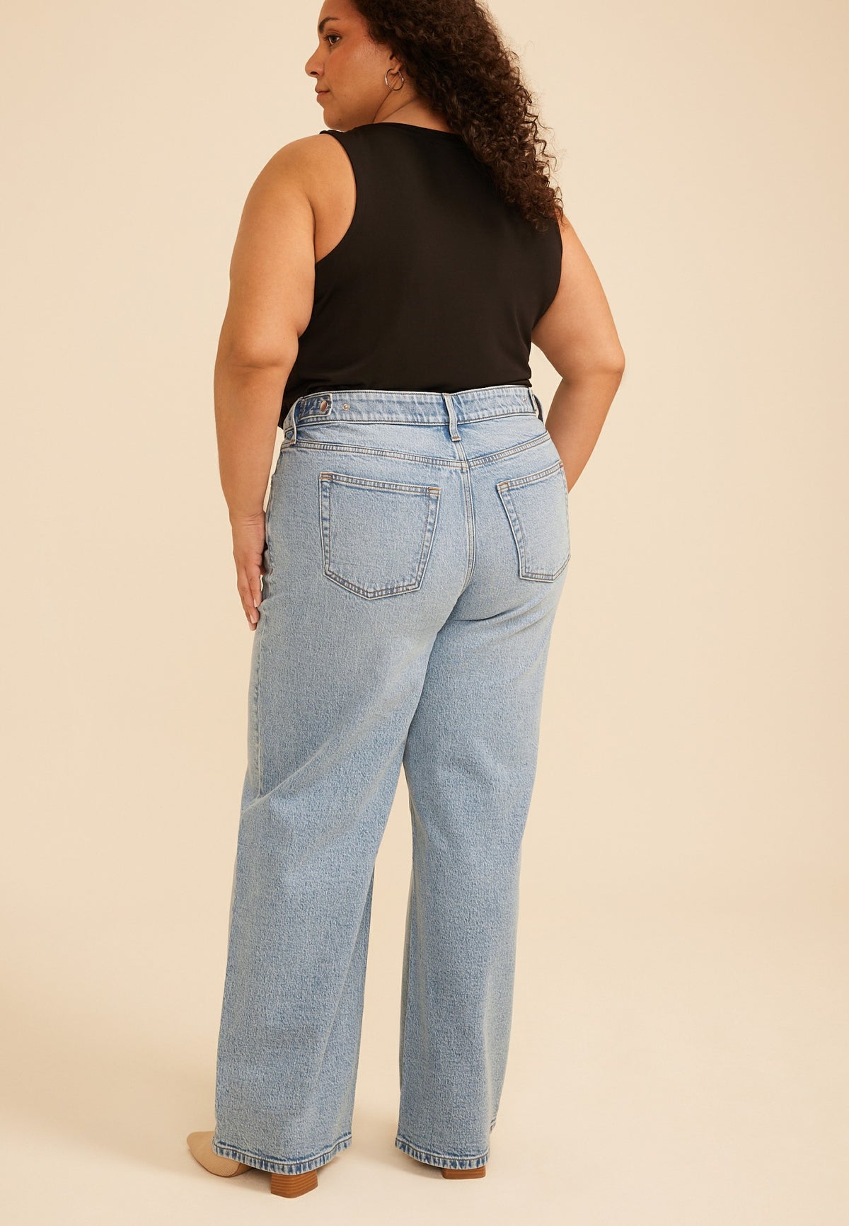 Maurices Plus Size edgely™ Adjustable Waist High Rise Wide Leg Jean