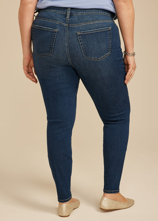 Maurices Plus Size m jeans by maurices™ Cool Comfort High Rise Plaid Backed Jegging