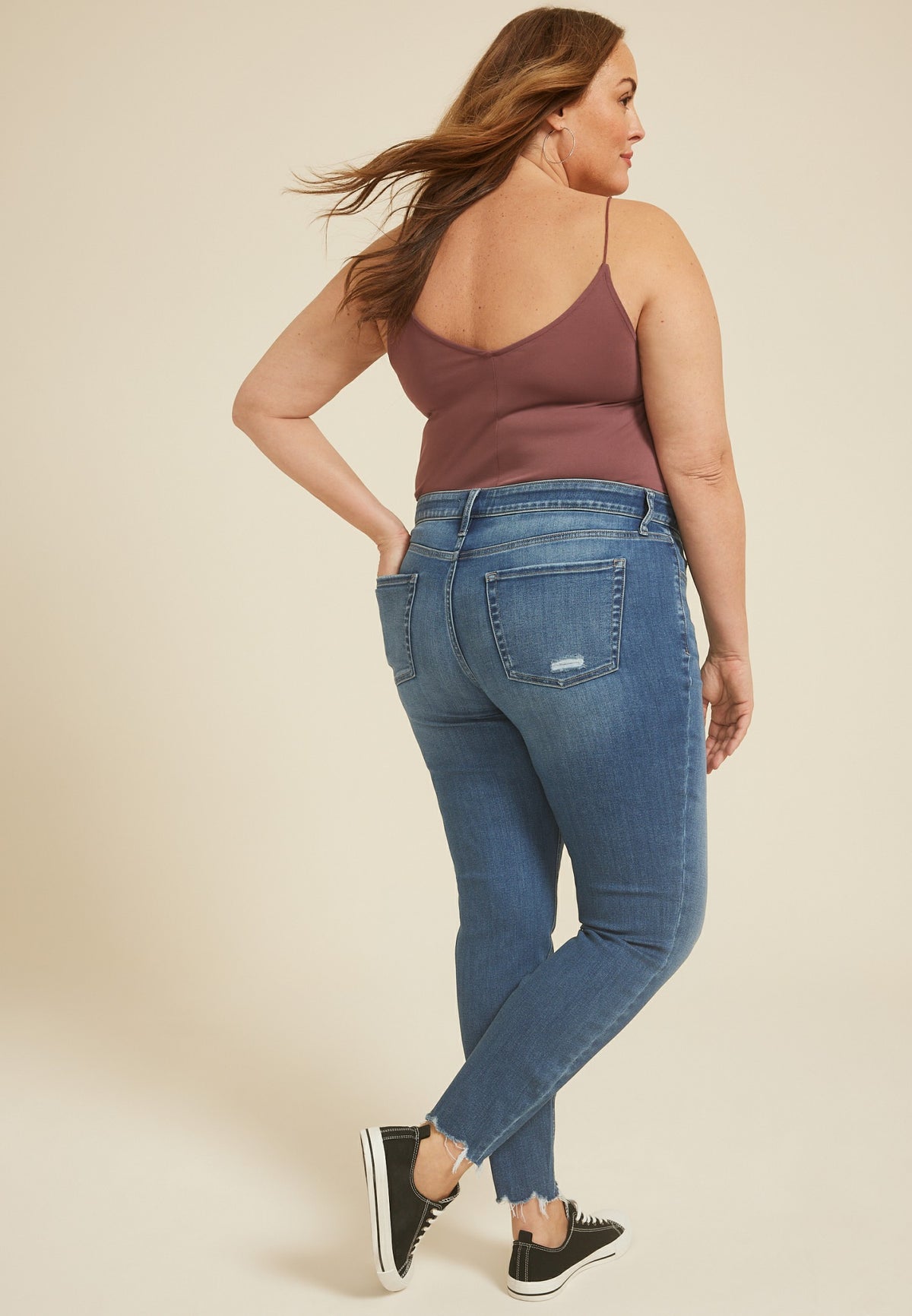 Maurices Plus Size m jeans by maurices™ High Rise Button Fly Ankle Jegging