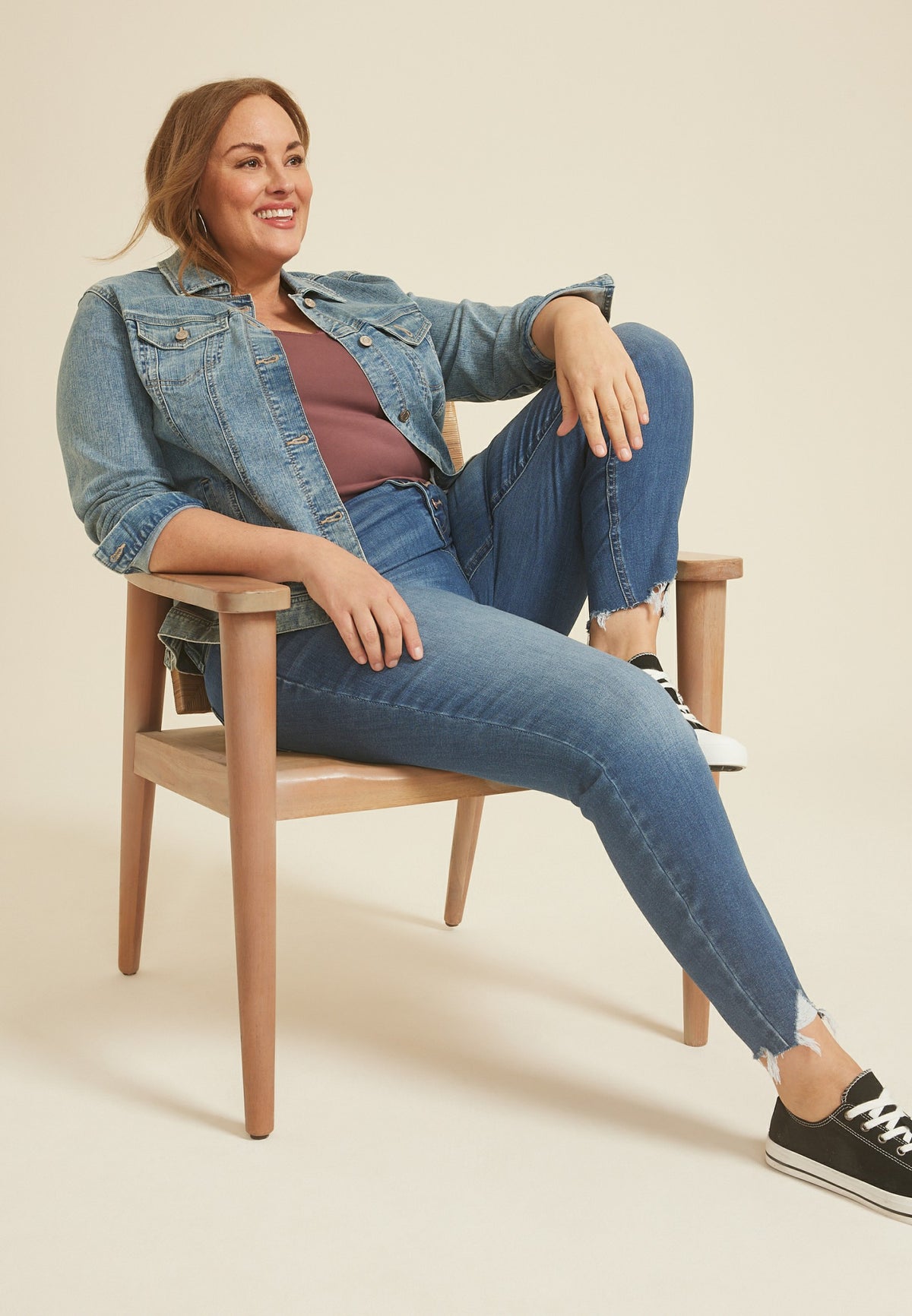 Maurices Plus Size m jeans by maurices™ High Rise Button Fly Ankle Jegging