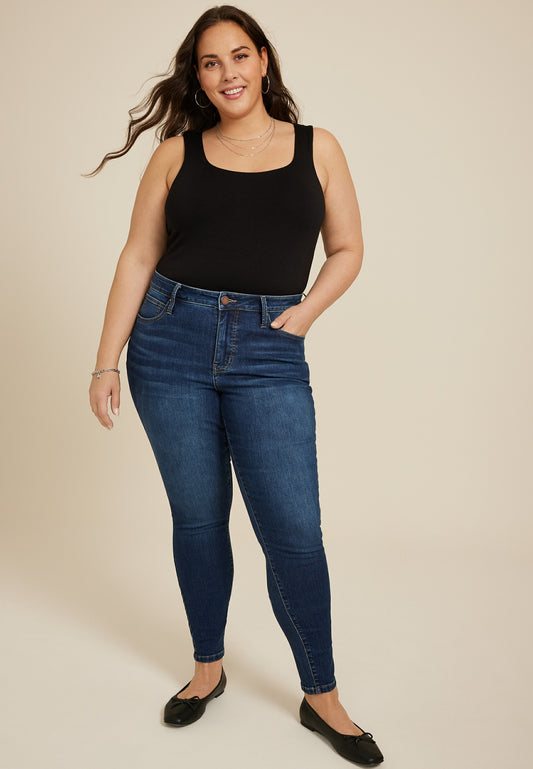 Maurices Plus Size Everflex™ Dark High Rise Super Skinny Jean