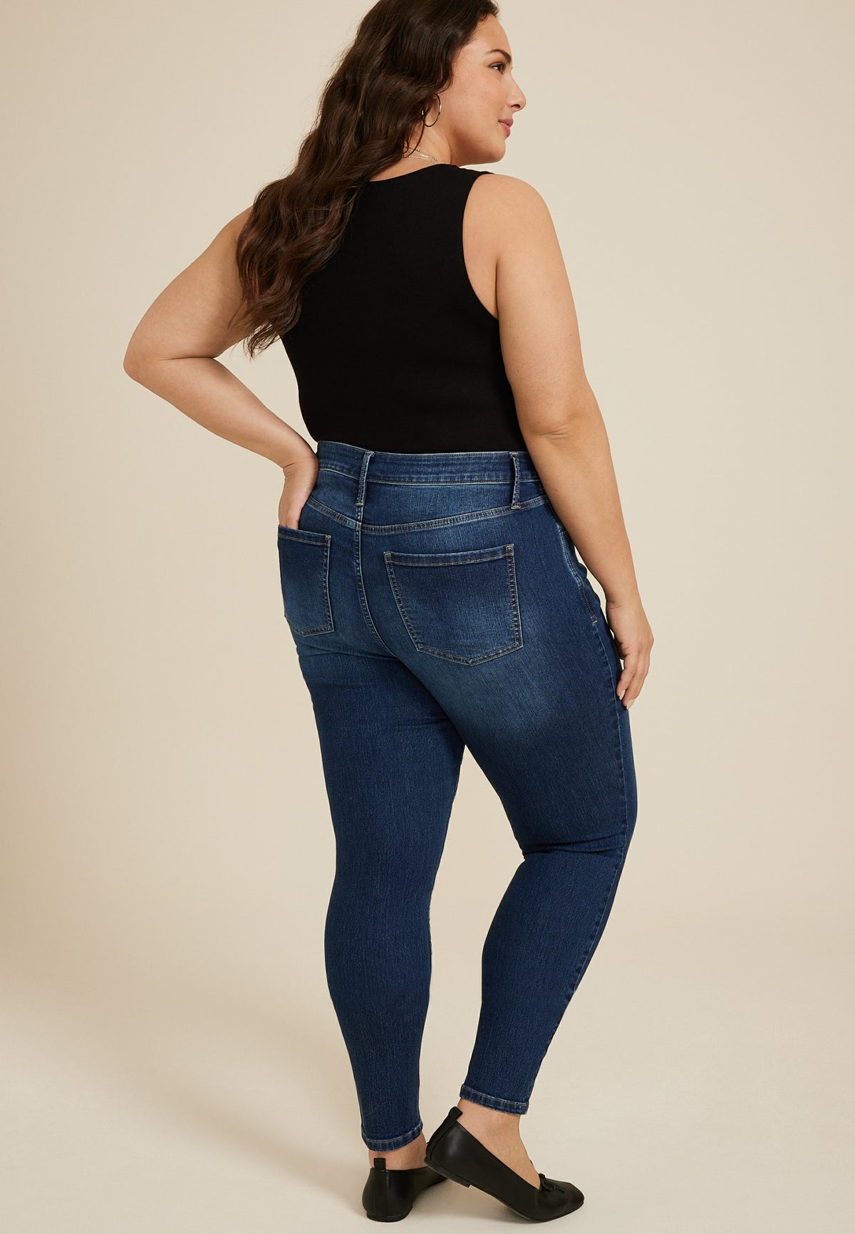 Maurices Plus Size Everflex™ Dark High Rise Super Skinny Jean
