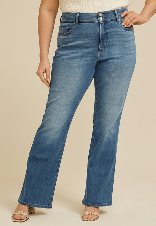 Maurices Plus Size m jeans by maurices™ Ultra High Rise Double Button Bootcut