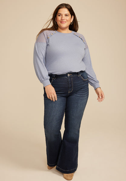 Maurices Plus Size KanCan™ High Rise Pocket Flap Trouser Flare