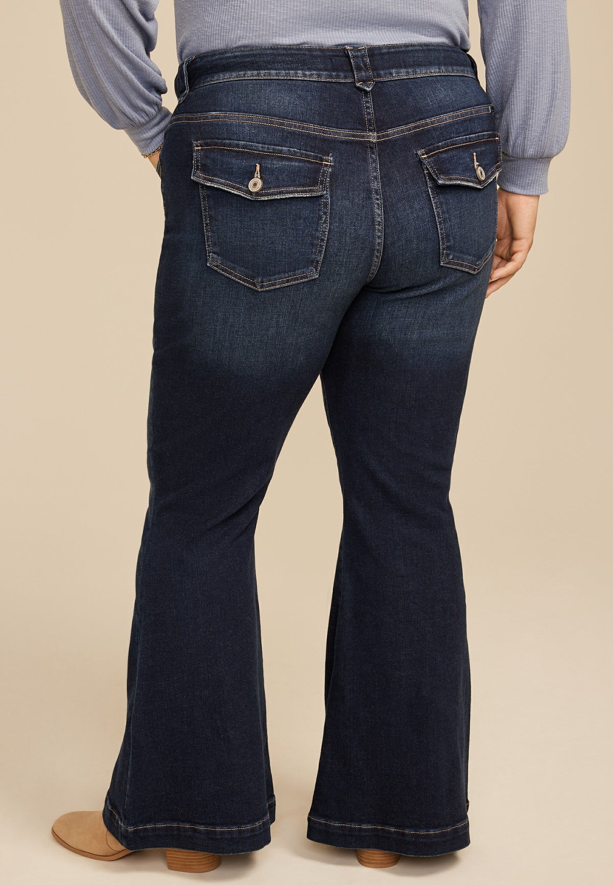 Maurices Plus Size KanCan™ High Rise Pocket Flap Trouser Flare