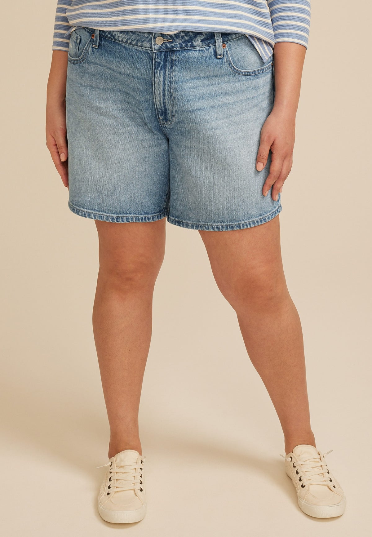 Maurices Plus Size m jeans by maurices™ High Rise 7in Relaxed Short