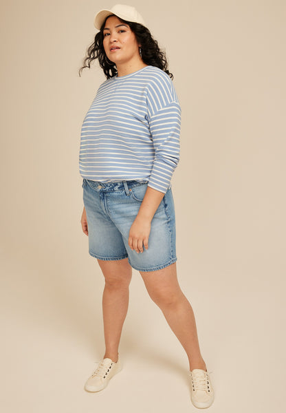 Maurices Plus Size m jeans by maurices™ High Rise 7in Relaxed Short