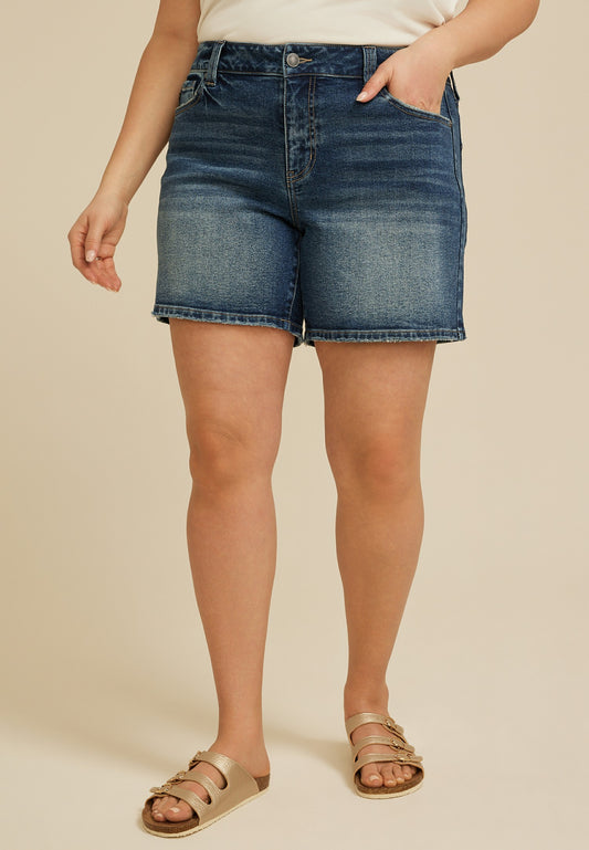 Maurices Plus Size KanCan™ High Rise Relaxed 7in Mom Short