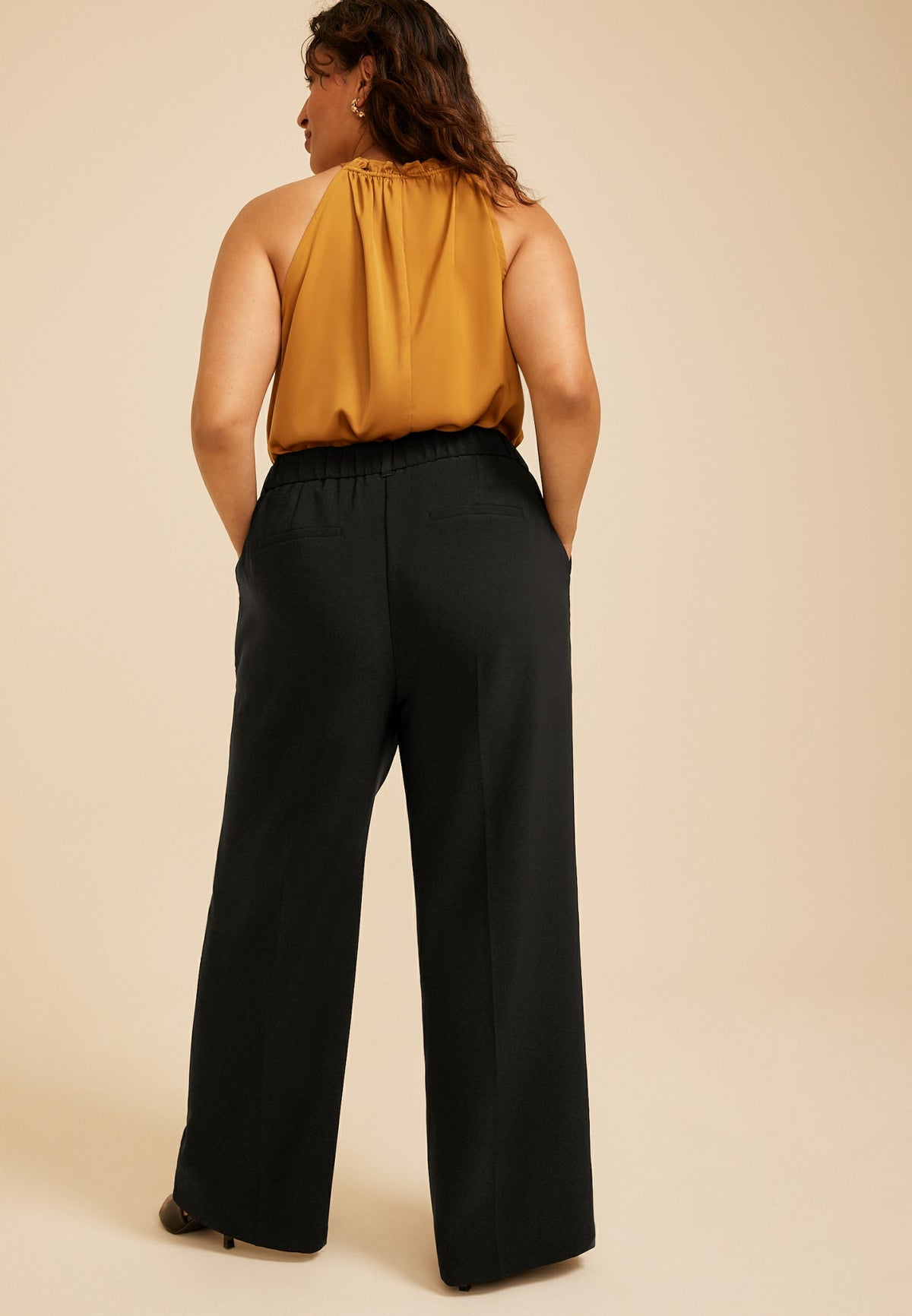 Maurices Plus Size Idealist High Rise Wide Leg Dress Pant