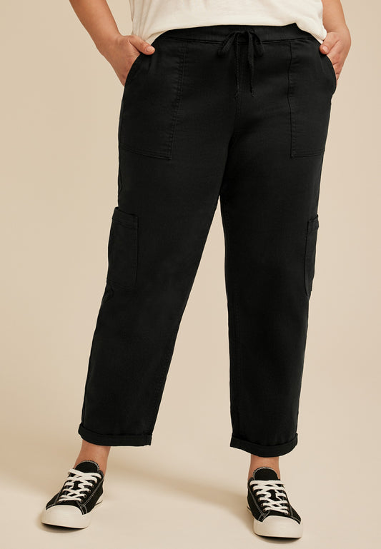 Maurices Plus Size Weekender Straight Leg Cargo Pant