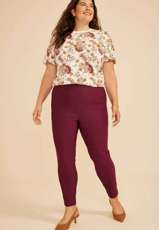 Maurices Plus Size Bengaline High Rise Skinny Pant