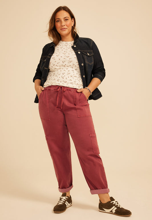 Maurices Plus Size Weekender Straight Leg Cargo Pant