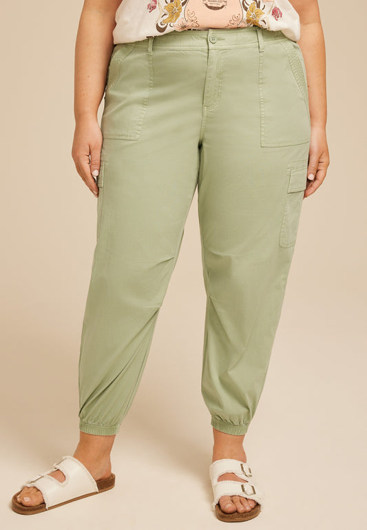 Maurices Plus Size Lightweight Stretch High Rise Jogger