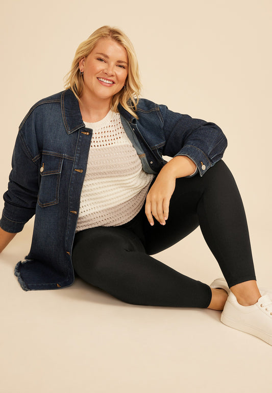 Maurices Plus Size Black High Rise Ultra Soft Legging