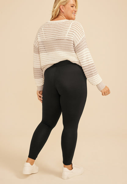 Maurices Plus Size Black High Rise Ultra Soft Legging