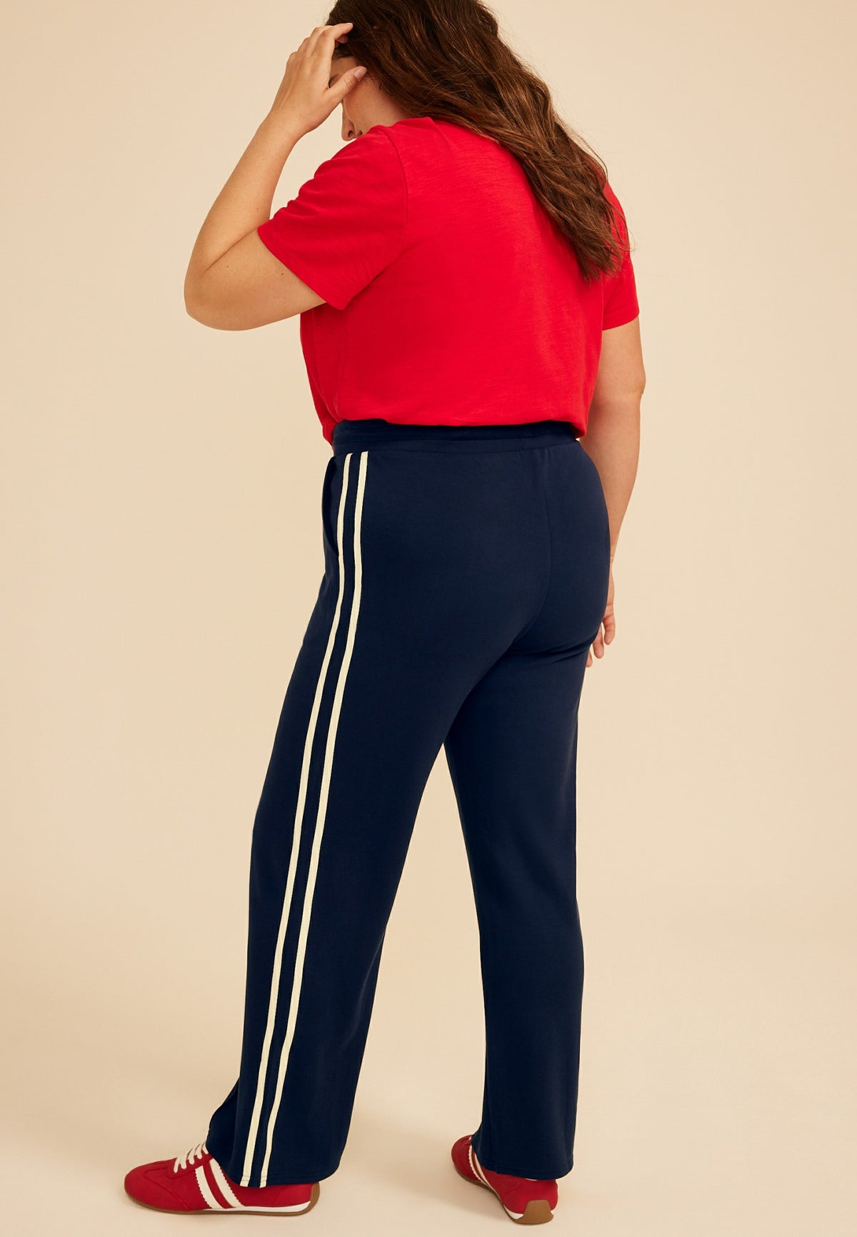 Maurices Plus Size Cloud Scuba Knit High Rise Track Pant