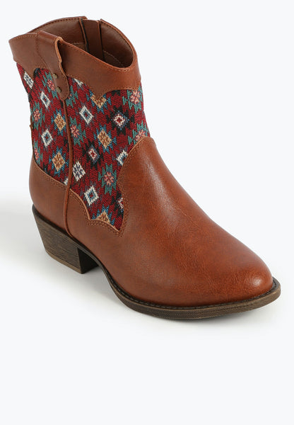 Maurices SuperCush Geometric Pattern Ankle Boot