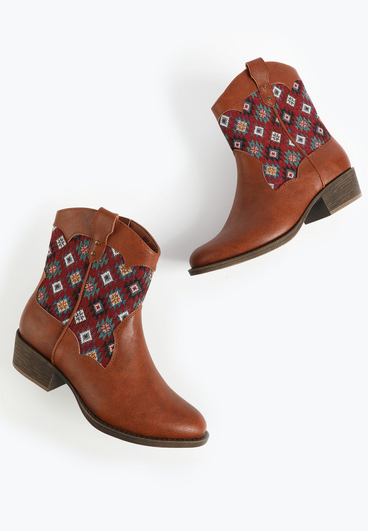 Maurices SuperCush Geometric Pattern Ankle Boot