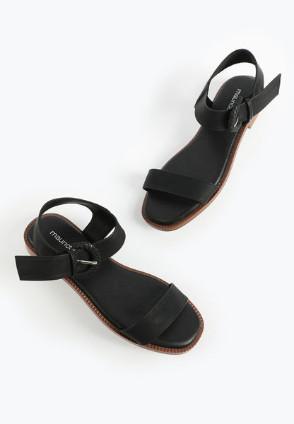 Maurices SuperCush Braided Buckle Strap Flat Sandal