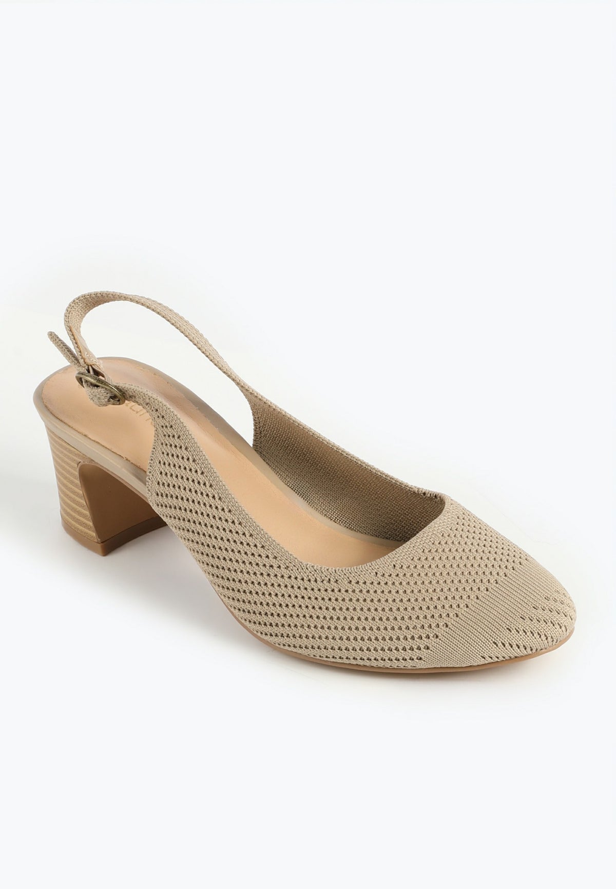 Maurices SuperCush Neutral Slingback Block Heel