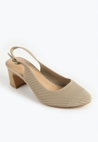 Maurices SuperCush Neutral Slingback Block Heel