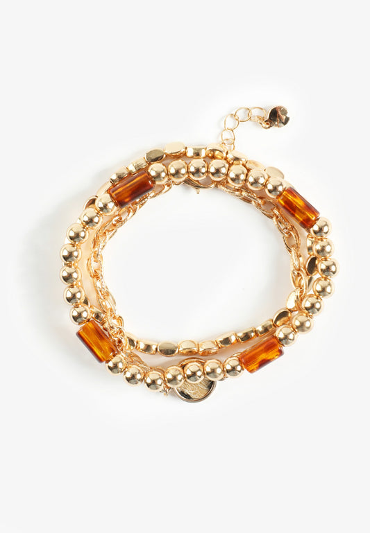 Maurices Gold And Tortoise Bracelet Set
