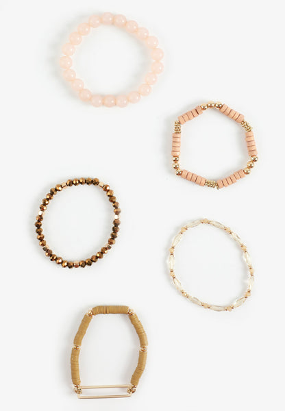 Maurices Mixed Neutral Stretch Bracelet Set
