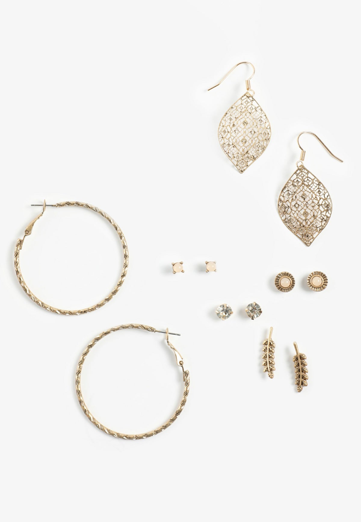 Maurices Gold Mixed Earring Set